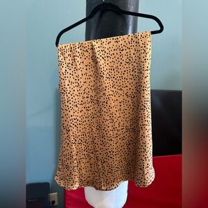 Crescent Leapord Print Skirt